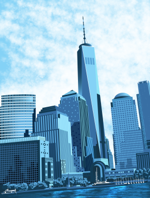 Lower Manhattan - Hudson River