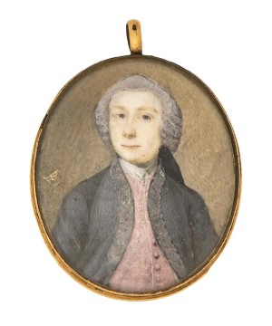 Portrait Miniature of a Gentleman, his powdered