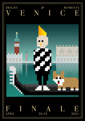 Bright Moments Venice Finale Commemorative Print with CryptoVenezian #4