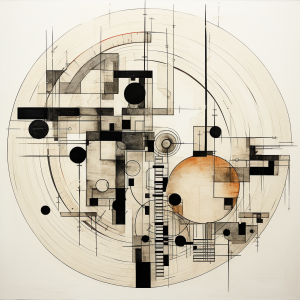 Black and White Abstract Minimalist Limited Edition Print #76