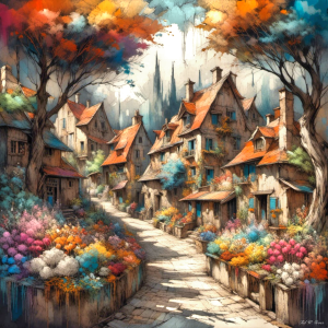 Chromatic Reverie in Cobblestone