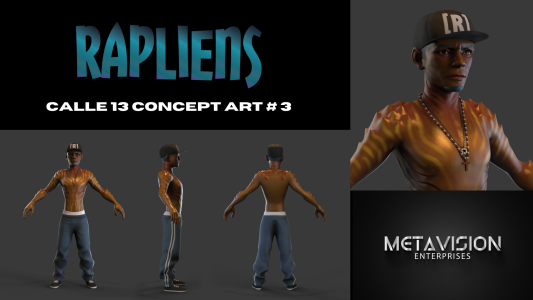 Rene Calle 13 Concept Art #3 - RAPLIENS  