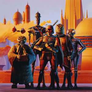 Ralph McQuarrie "Bounty Hunters" Acrylic Panel Print