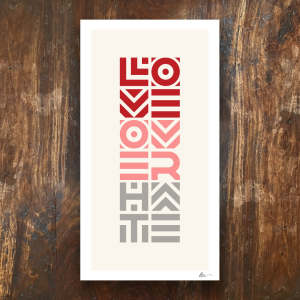 LOVE OVER HATE