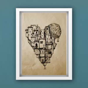 $25 - love letters - heart home