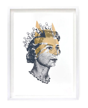 Rich Enough to be Batman - Lizzie Gold Flag - A2