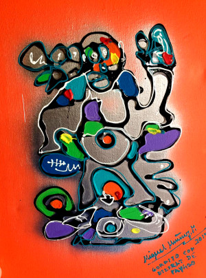 GORDITO CON DISFRAZ DE PAYASO