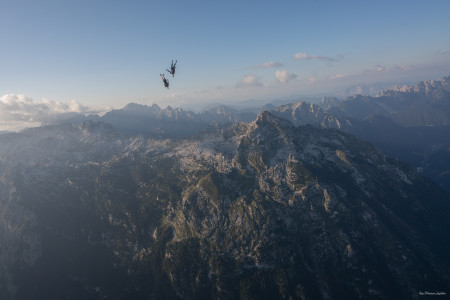 Perspective- Human Flight over Bovec