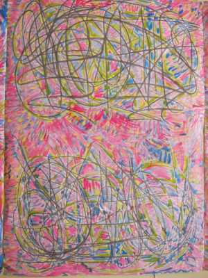 Vandal Painting on Vandal Drawing