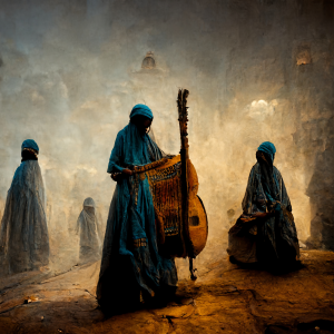 Jazz musicians are dreaming in the palace of the old sultan