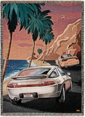 Jacquard Throw - PCH Sunset