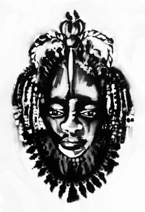 African Princess Mask 
