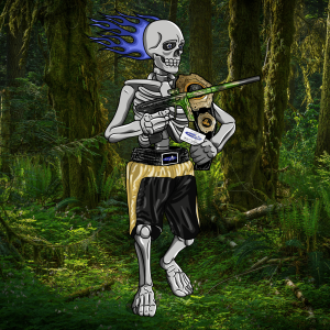 Adrenaline Skully NFT - Regiment in Champion with Card