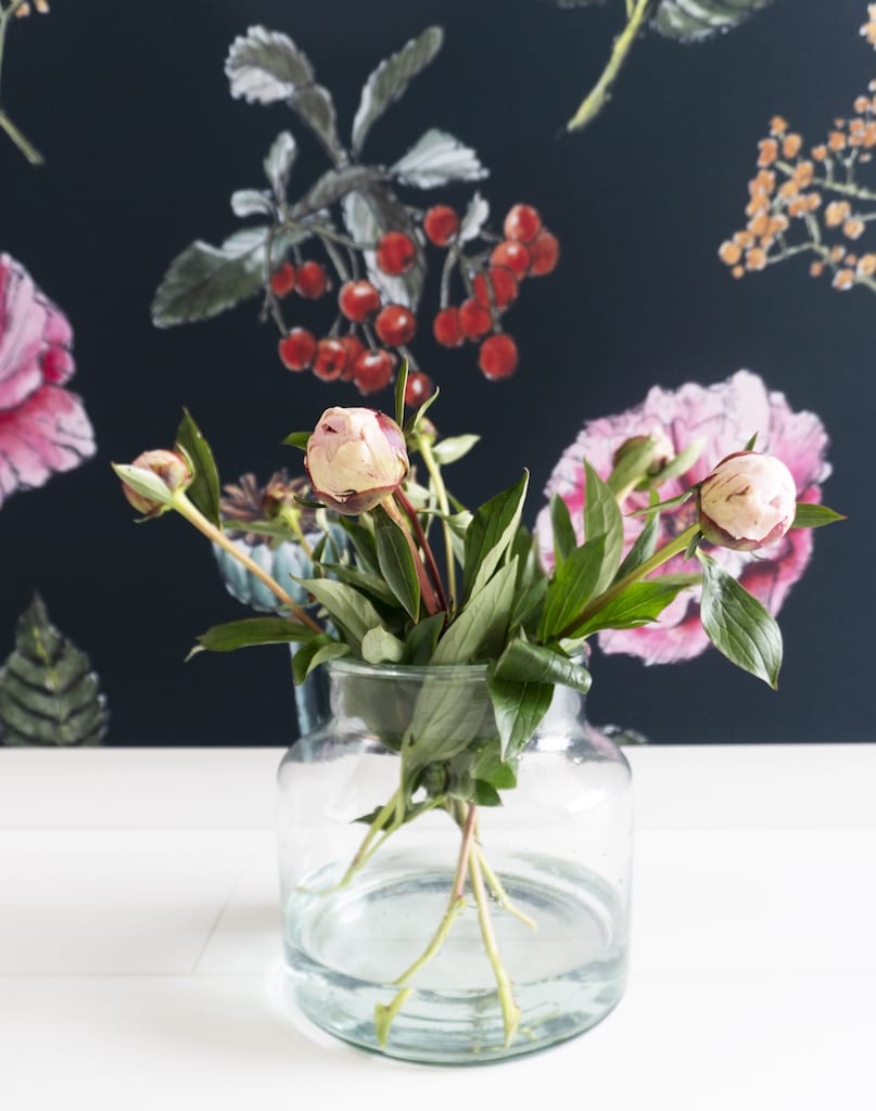 bloemen op tafel