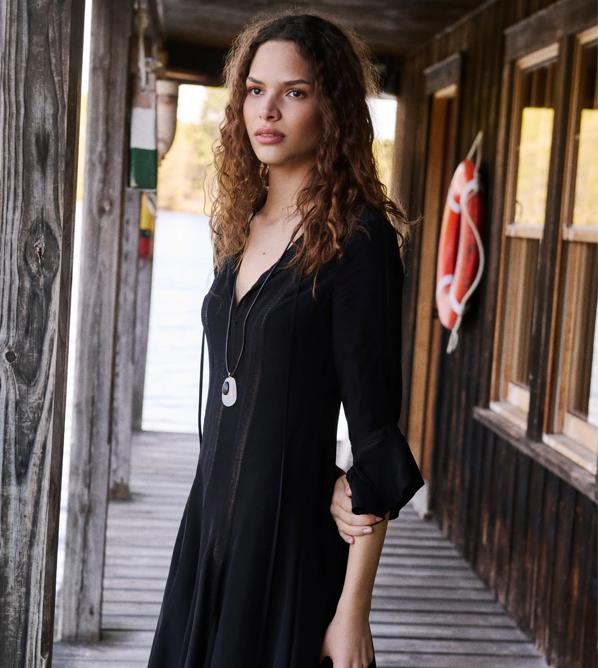 veronica beard black dress Ruched Shirtdress, 2 / front design and softly shirred skirt complete the look with classic charm Designer Dresses | Luxury Dresses