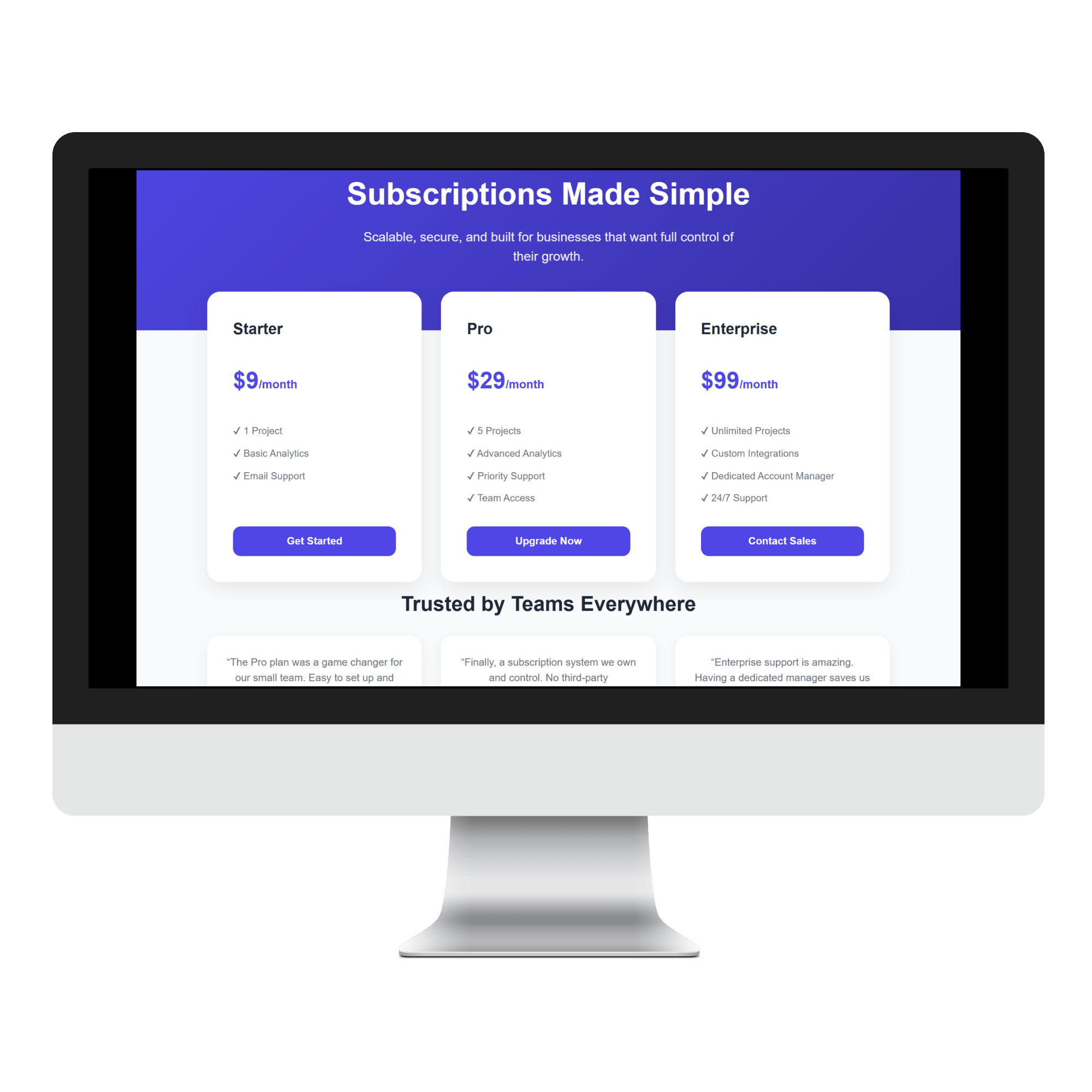Ecommerce - Subscriptions
