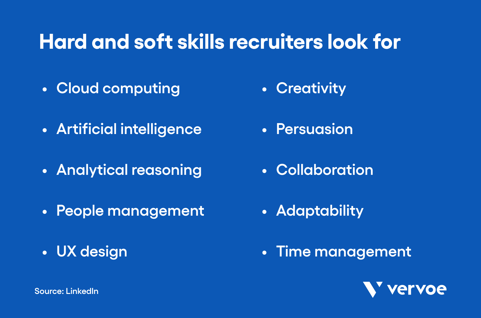 Hard and soft skills recruiters are looking for