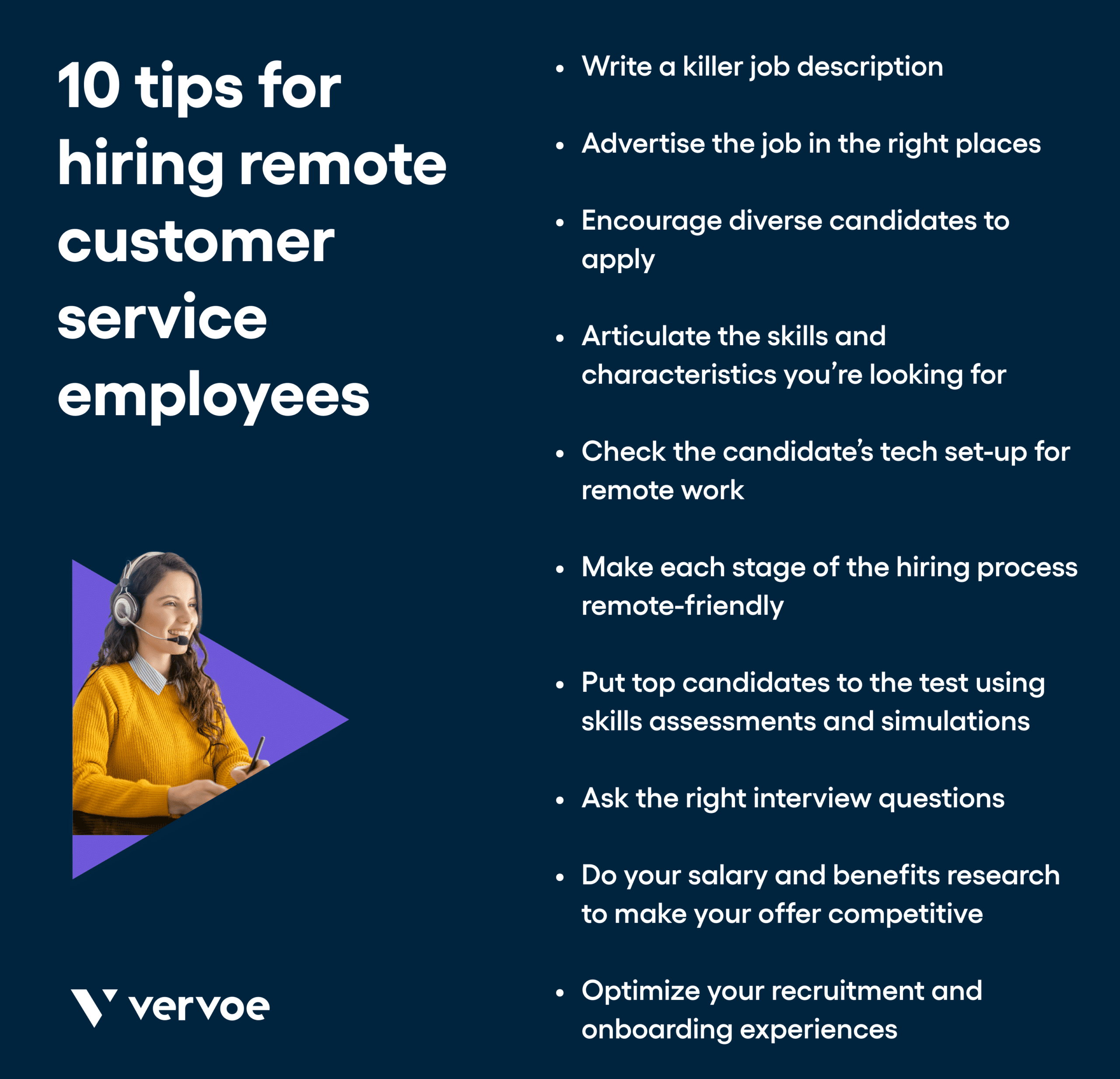 10 tips for hiring remote customer service employees