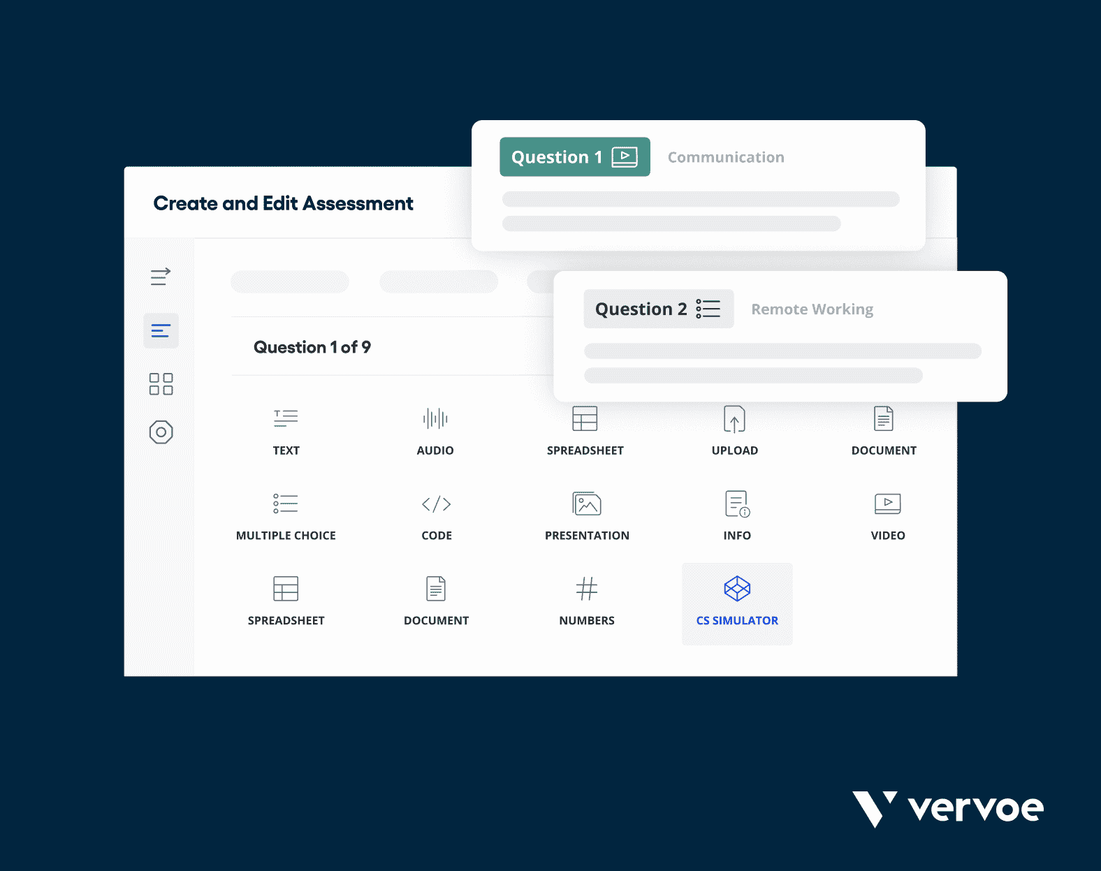 Vervoe question types