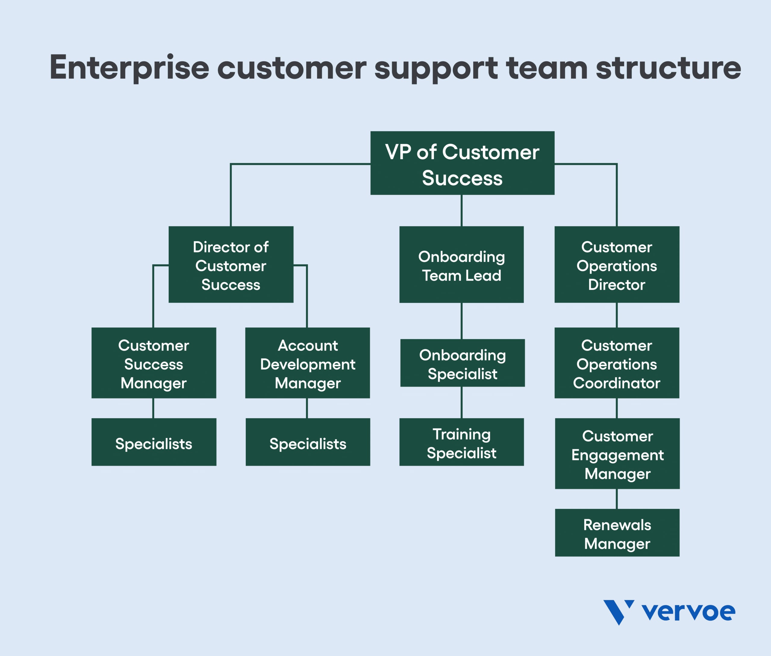 Enterprise customer support team structure
