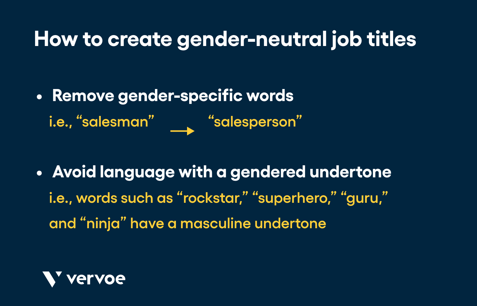 How to create gender-neutral job titles