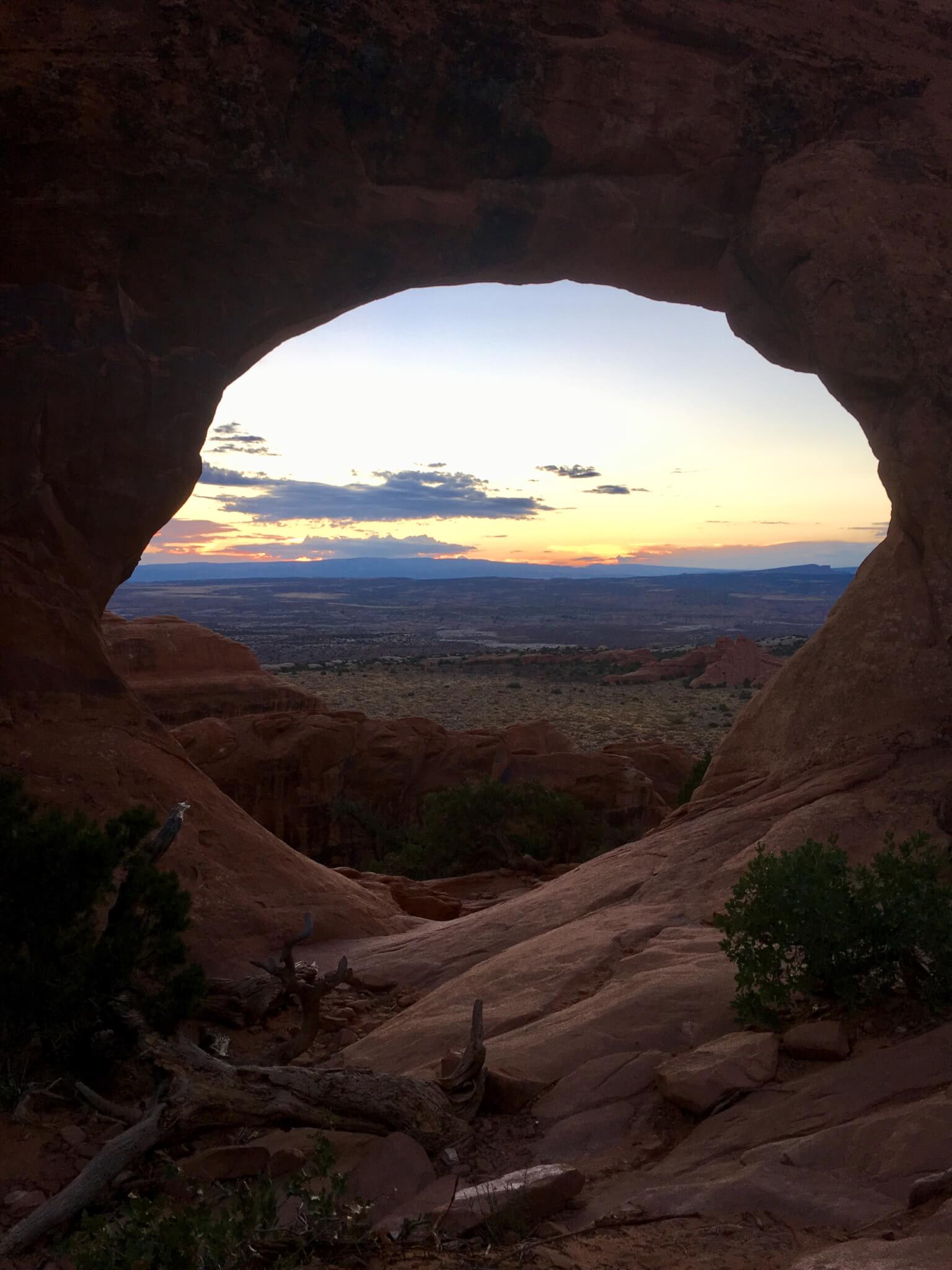 Partition Arch. Taken with my iPhone at dawn.