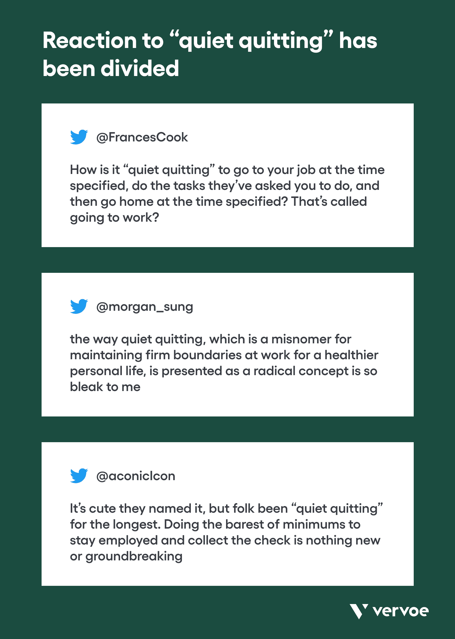 Reaction to quiet quitting