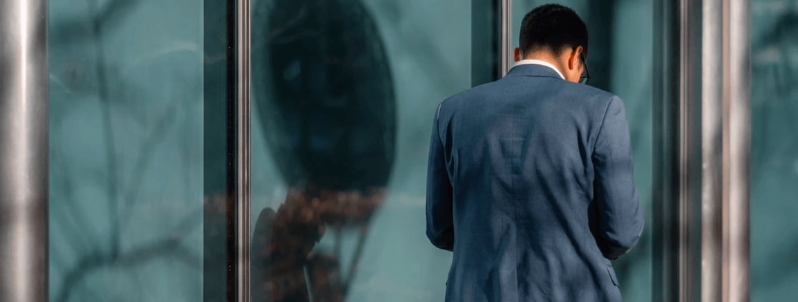 Business man walking