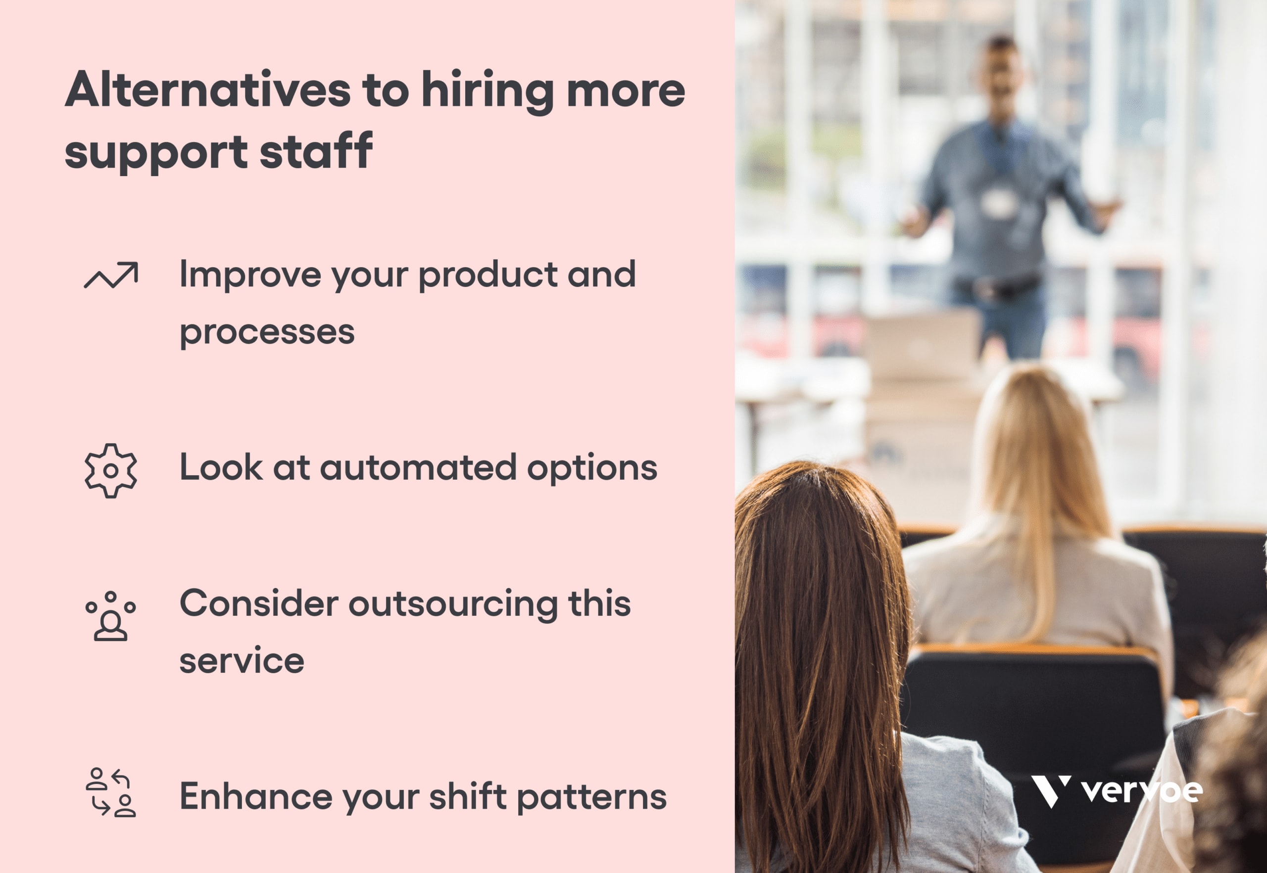 Alternative to hiring more support staff