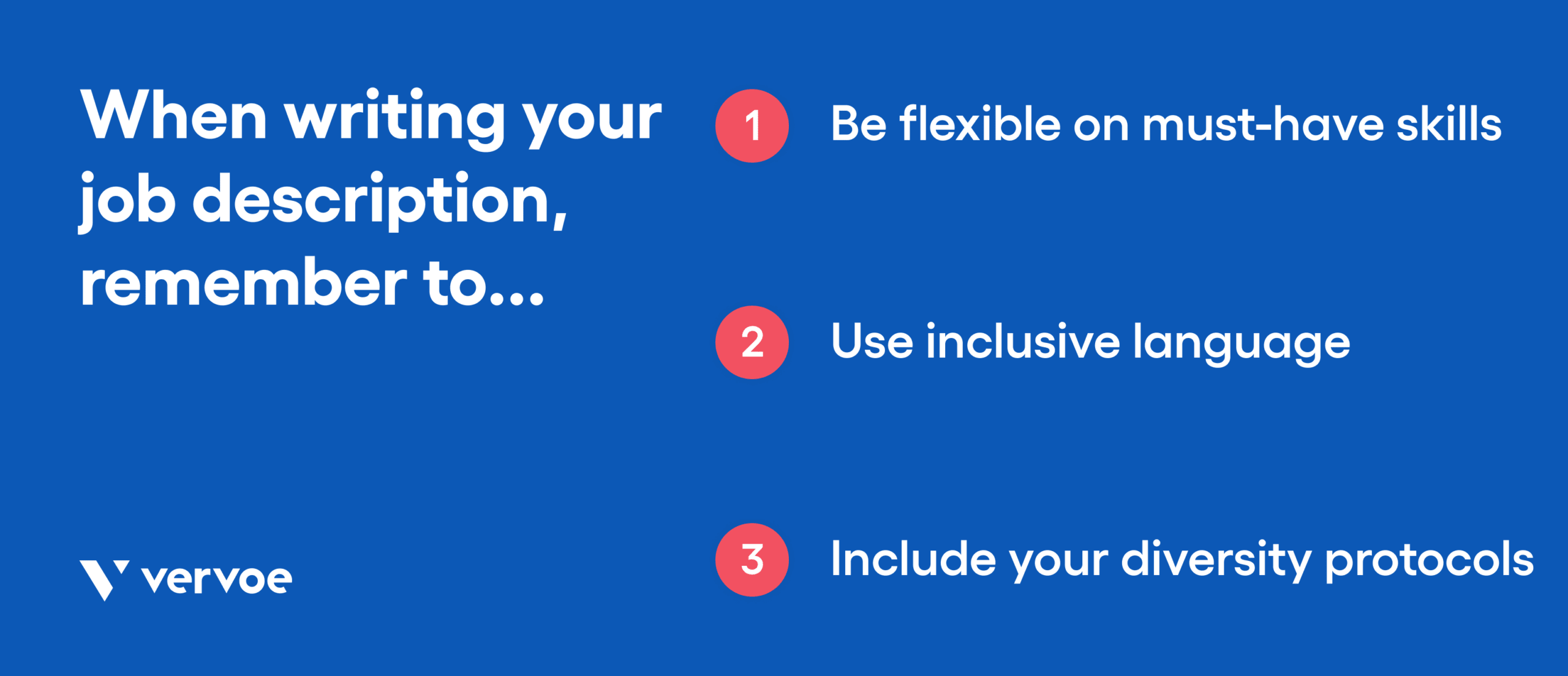 What to remember when writing a job description