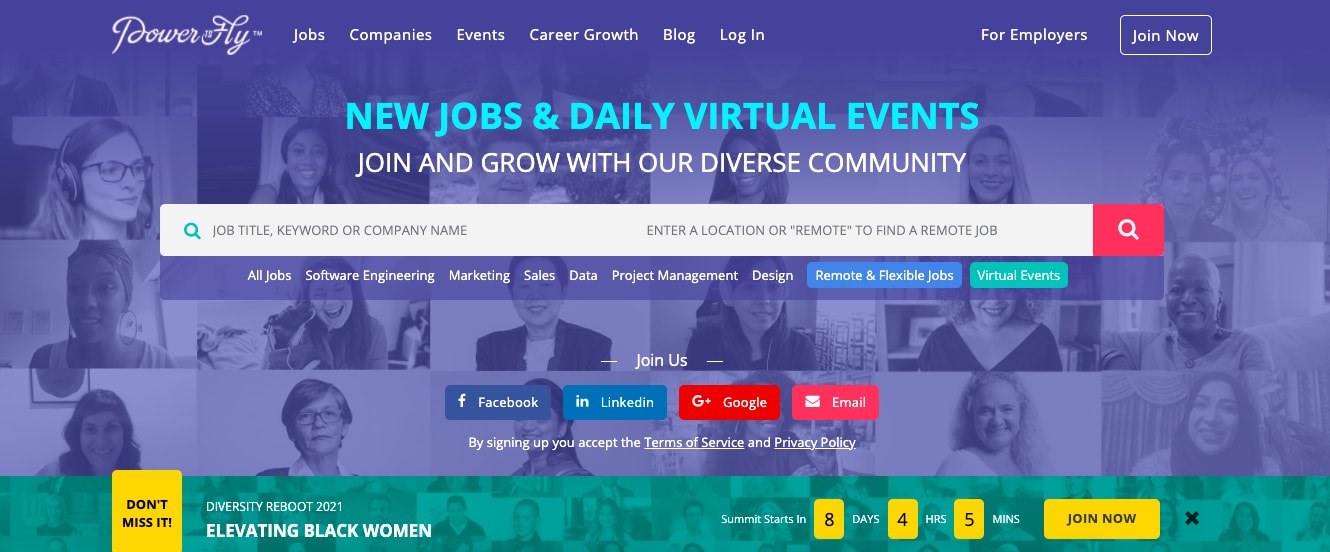 PowerToFly Female Job Boards