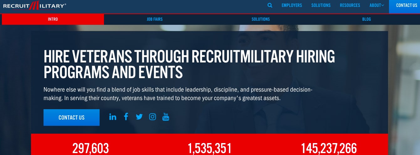 RecruitMilitary Job Board for Former Service Members
