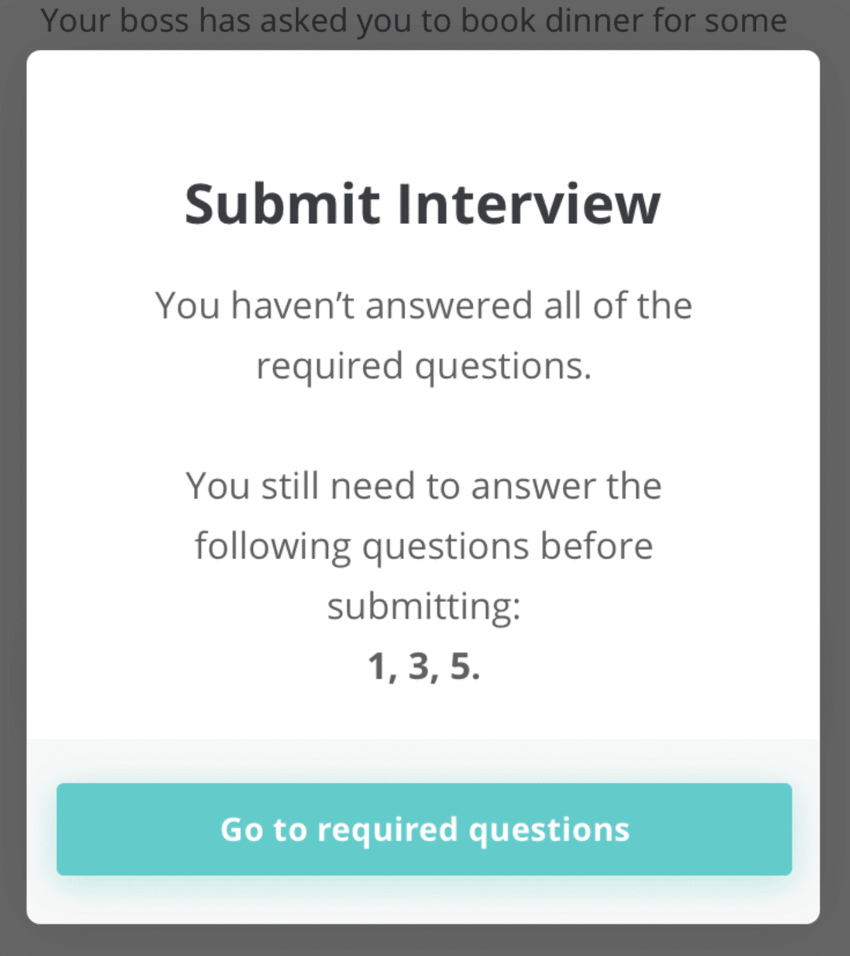 Required Question