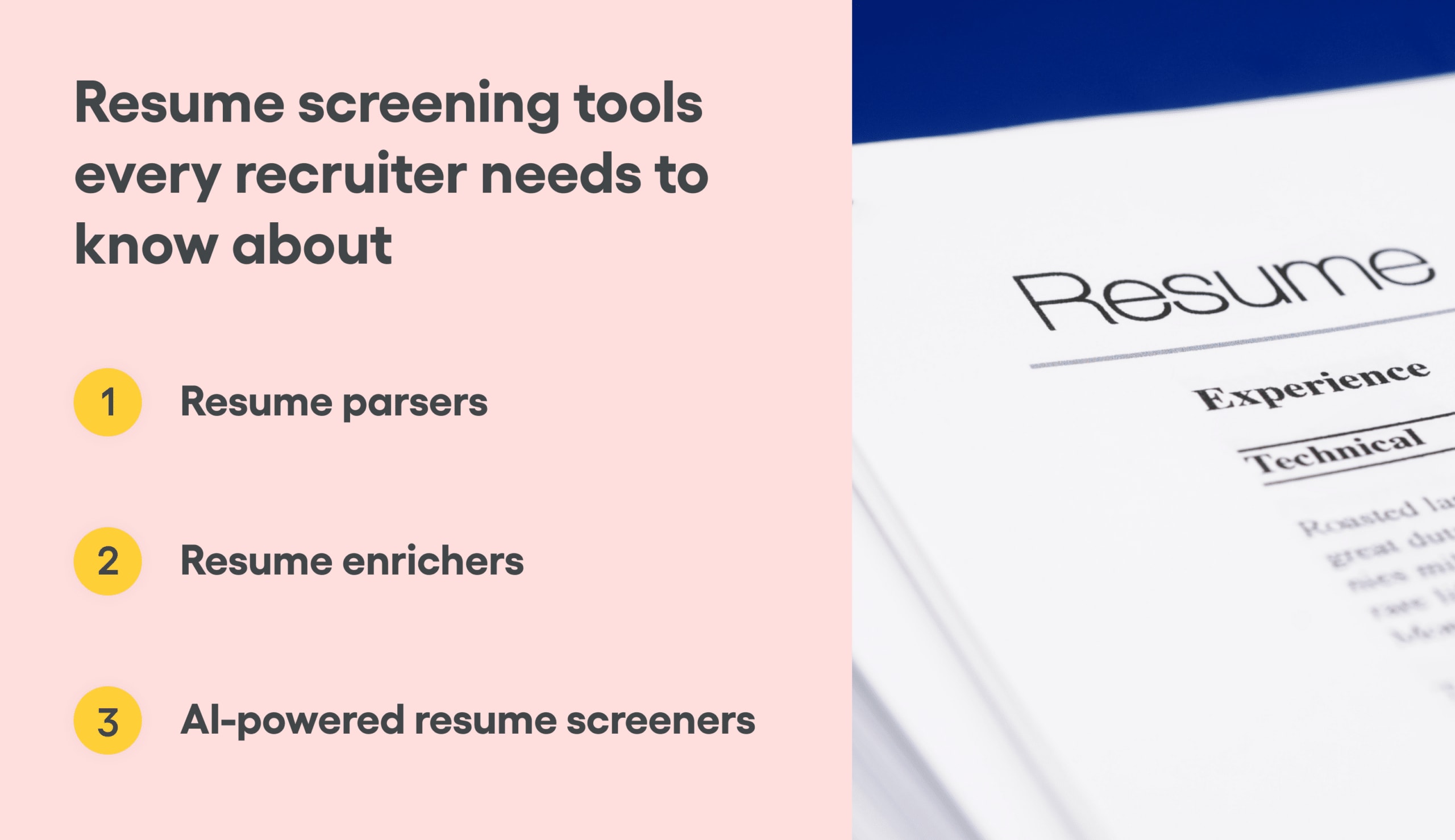 Resume screening tools recruiters need to know