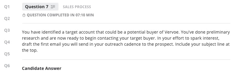 Sales Leadership Assessment Question 7
