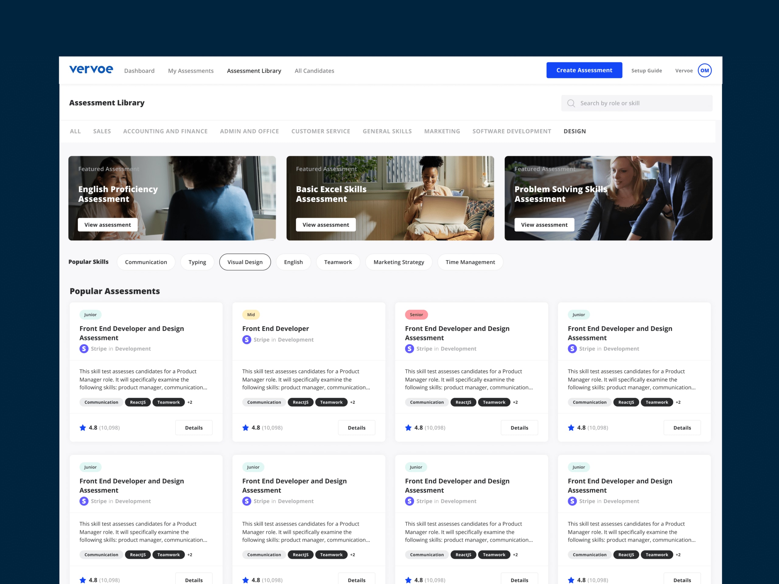 Find what you need faster with our updated assessment library design