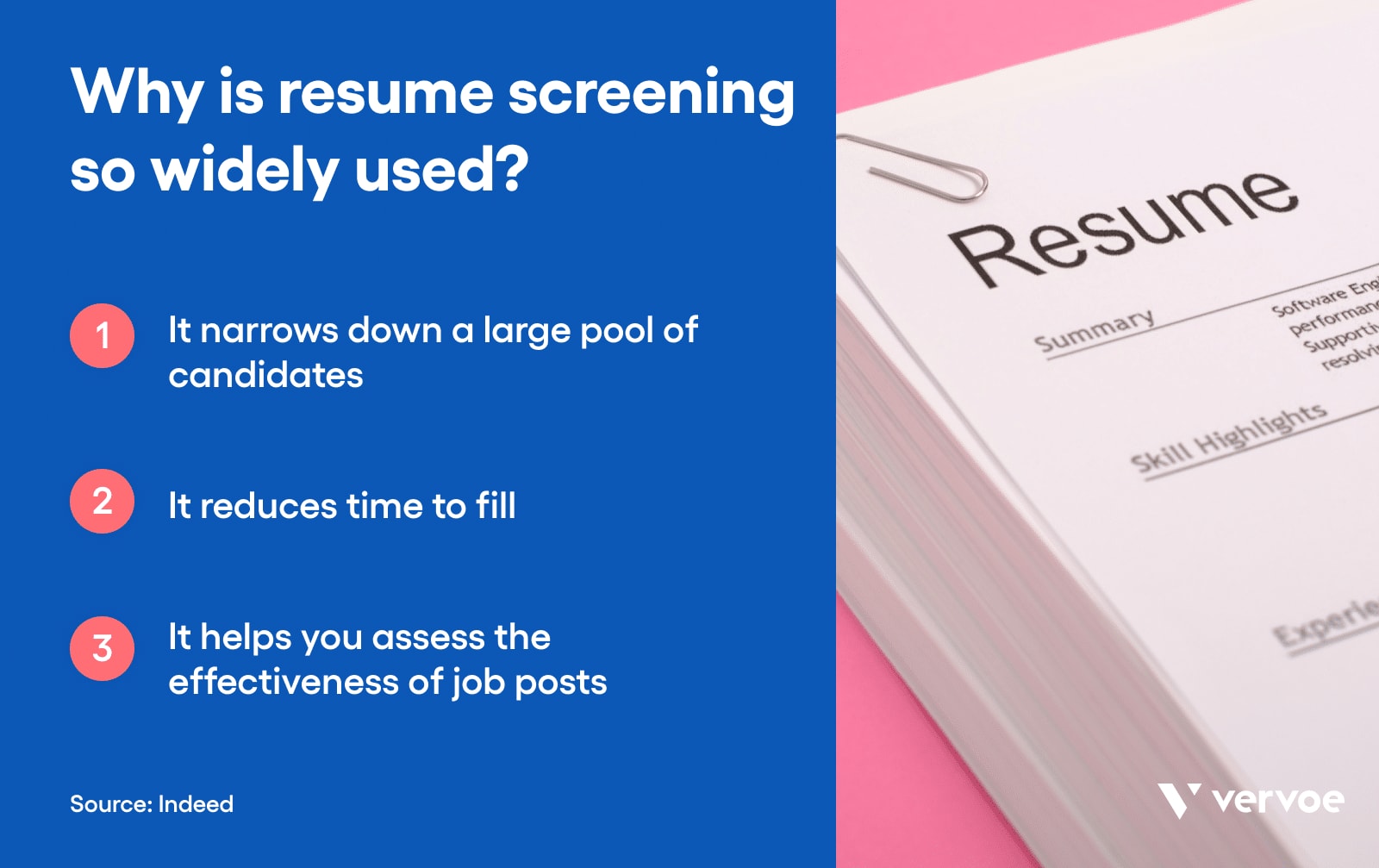 Why resume screening is so widely used