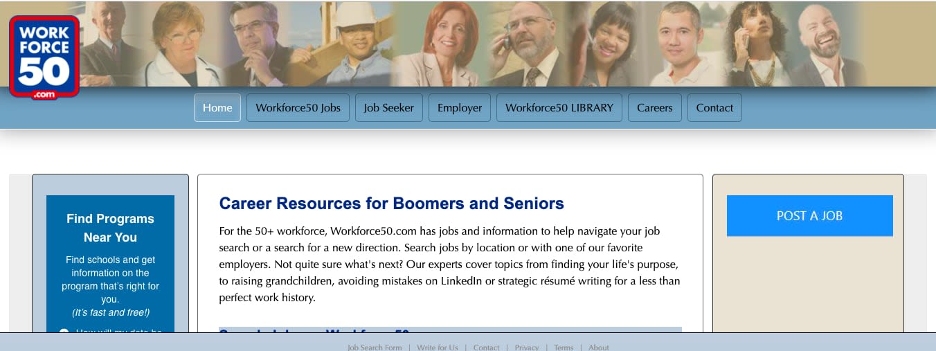 Workforce50 Retirement Job Board