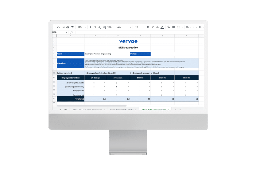 Skills Gap Analysis Template preview