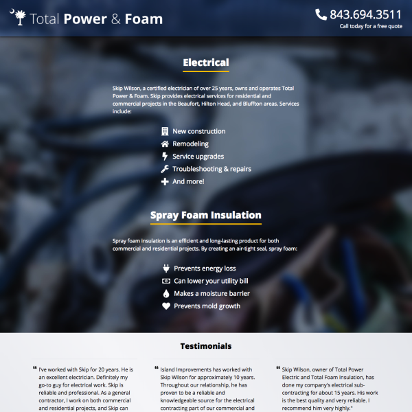 Total Power & Foam