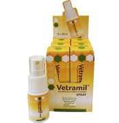 Vetramil Spray med Honning Til Dyr Med Display, 6x20 ml