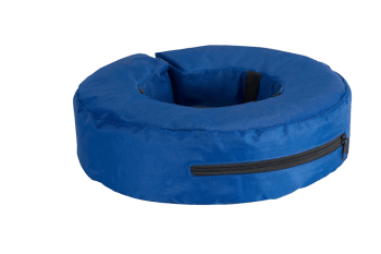 BUSTER Oppblåsbar Krave Blå  Nylon S, 1 stk