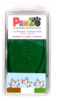 Pawz Hundesko Mørkegrønn XL 12,7 cm, 12 stk