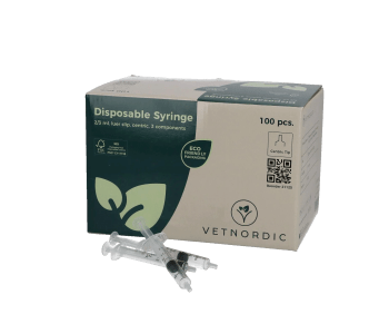 Vetnordic Sprøyte 2/3 ml, 100 stk