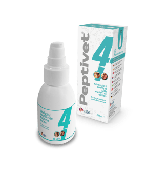 Peptivet 4 Ørevask Hund Og Katt, 50 ml