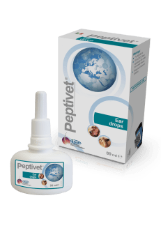Peptivet Ear Drops til Hund & Katt, 50 ml