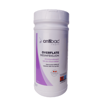 Antibac Overflatedesinf Våtserv 75 % Boks, 150 stk