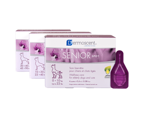 Dermoscent Senior Spot-On (0–10 kg), 4 pipetter à 0,6 ml