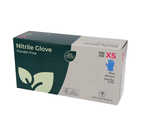 Vetnordic Hanske Nitril str. XS, 200 stk