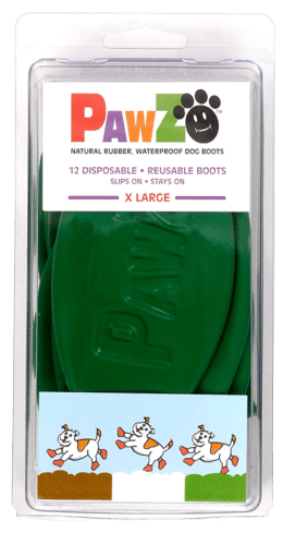 Pawz Hundesko Mørkegrønn XL 12,7 cm, 12 stk